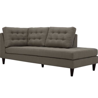 Empress Upholstered Fabric Right Facing Bumper by Modway