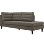 Empress Upholstered Fabric Right Facing Bumper by Modway