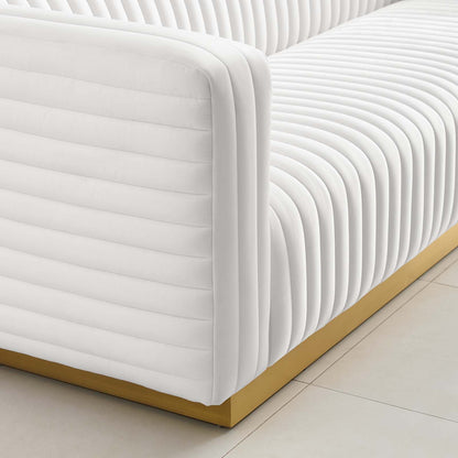 Charisma Channel Tufted Performance Velvet Living Room Sofa by Modway