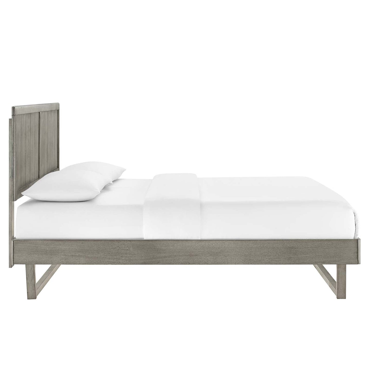 Alana Wood Full Platform Bed With Angular Frame by Modway