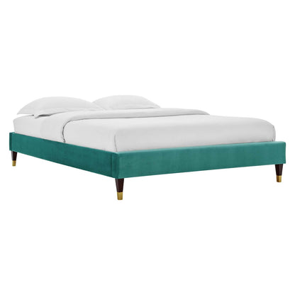 Harlow Performance Velvet Full Platform Bed Frame by Modway