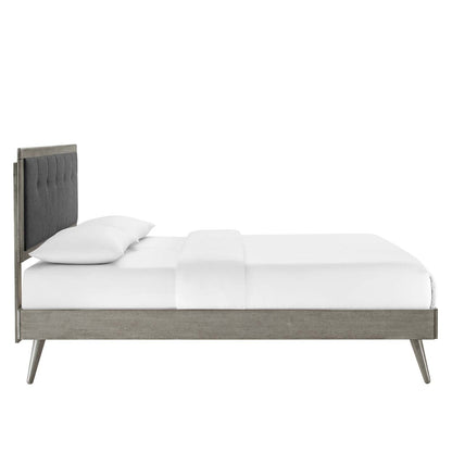 Willow Wood Queen Platform Bed With Splayed Legs by Modway