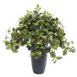 31"  Dusty Miller Artificial Plant in Gray Planter