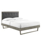 Willow Wood King Platform Bed With Angular Frame by Modway