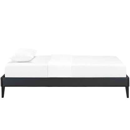 Tessie Vinyl Twin Bed Frame with Squared Tapered Legs by Modway