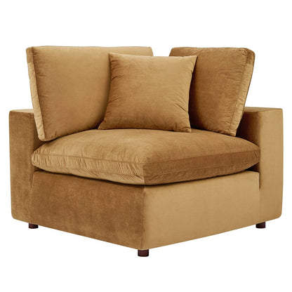 Commix 8-Piece Down Filled Overstuffed Performance Velvet Sectional Sofa by Modway