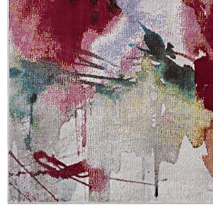 Blume Abstract Floral 4x6 Area Rug by Modway