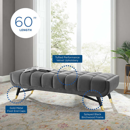 Adept 60" Performance Velvet Bench by Modway