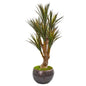 47" Yucca Artificial Tree In Decorative Planter Uv Resistant (Indoor/Outdoor)
