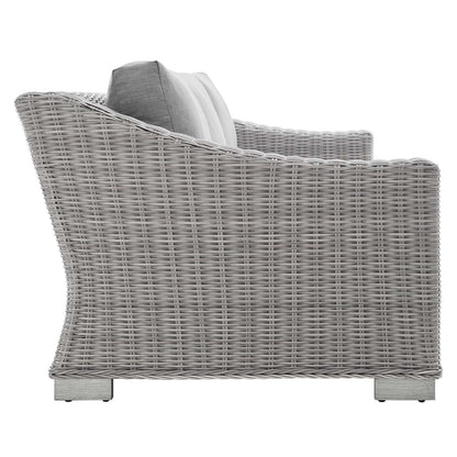 Conway 4-Piece Sunbrella¨ Outdoor Patio Wicker Rattan Furniture Set by Modway