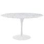 Lippa 54" Round Faux Marble Dining Table by Modway