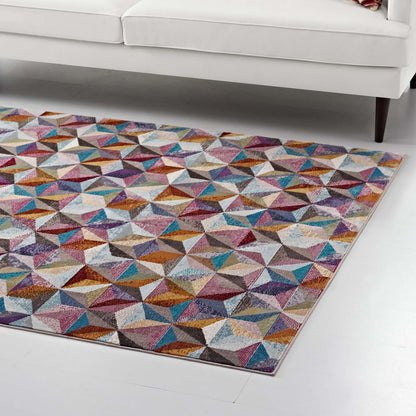 Arisa Geometric Hexagon Mosaic 8x10 Area Rug by Modway
