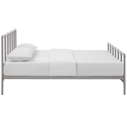 Dower Stainless Steel Queen Bed by Modway