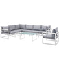 Fortuna 8 Piece Outdoor Patio Sectional Sofa Set by Modway