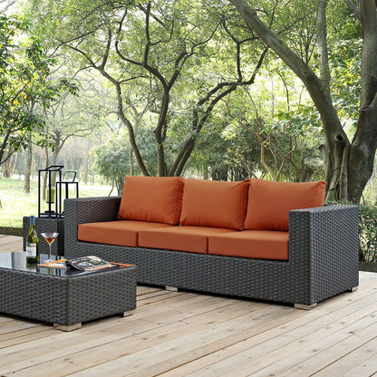 Sojourn Outdoor Patio Sunbrella¨ Sofa by Modway