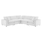 Commix 5-Piece Down Filled Overstuffed Performance Velvet Sectional Sofa by Modway