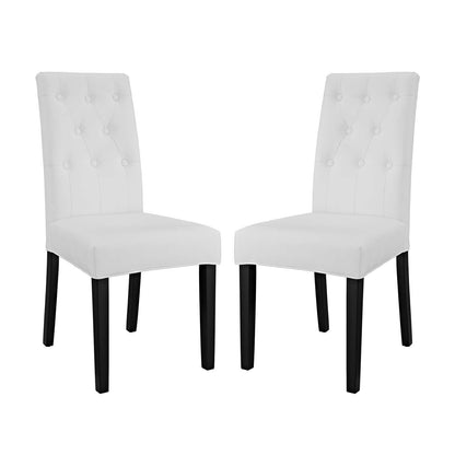 Confer Vinyl Dining Side Chair Set of 2 by Modway