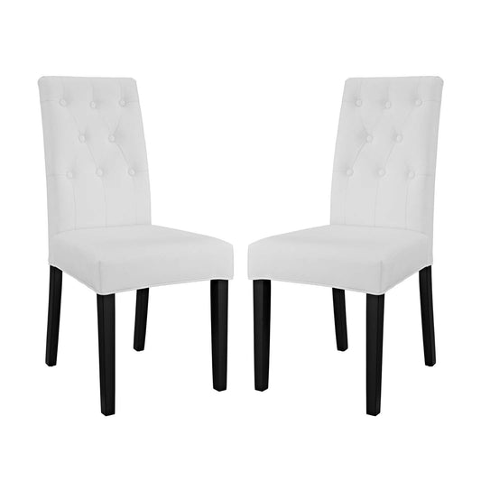 Confer Vinyl Dining Side Chair Set of 2 by Modway