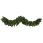 6' Mixed Pine Artificial Christmas Garland w/ 35 Clear LED Lights