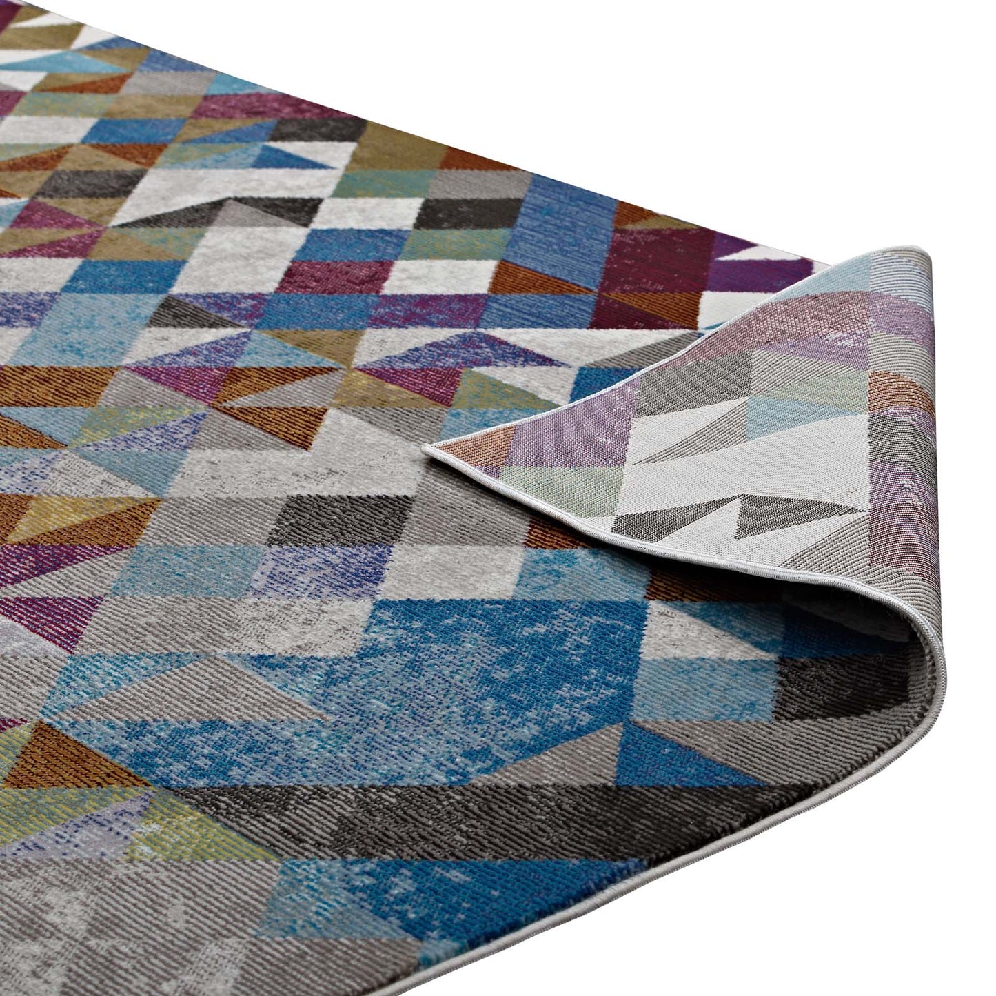 Lavendula Triangle Mosaic 4x6 Area Rug by Modway