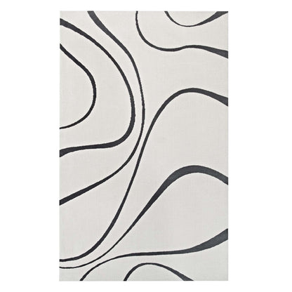 Therese Abstract Swirl 5x8 Area Rug by Modway