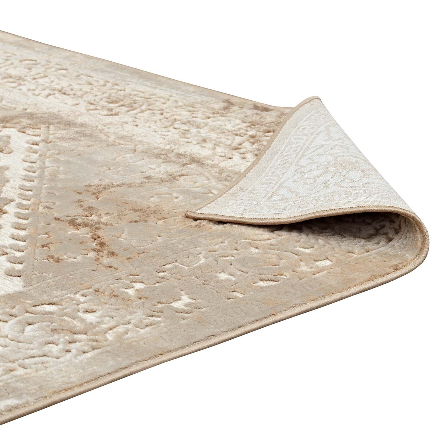 Rosina Distressed Vintage Medallion 5x8 Area Rug by Modway