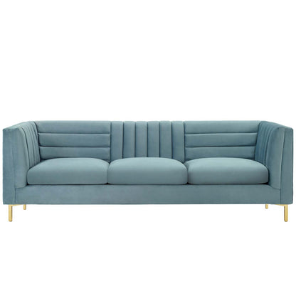 Ingenuity Channel Tufted Performance Velvet Sofa by Modway