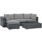 Summon 5 Piece Outdoor Patio Sunbrella¨ Sectional Set by Modway