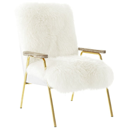 Sprint Sheepskin Armchair by Modway