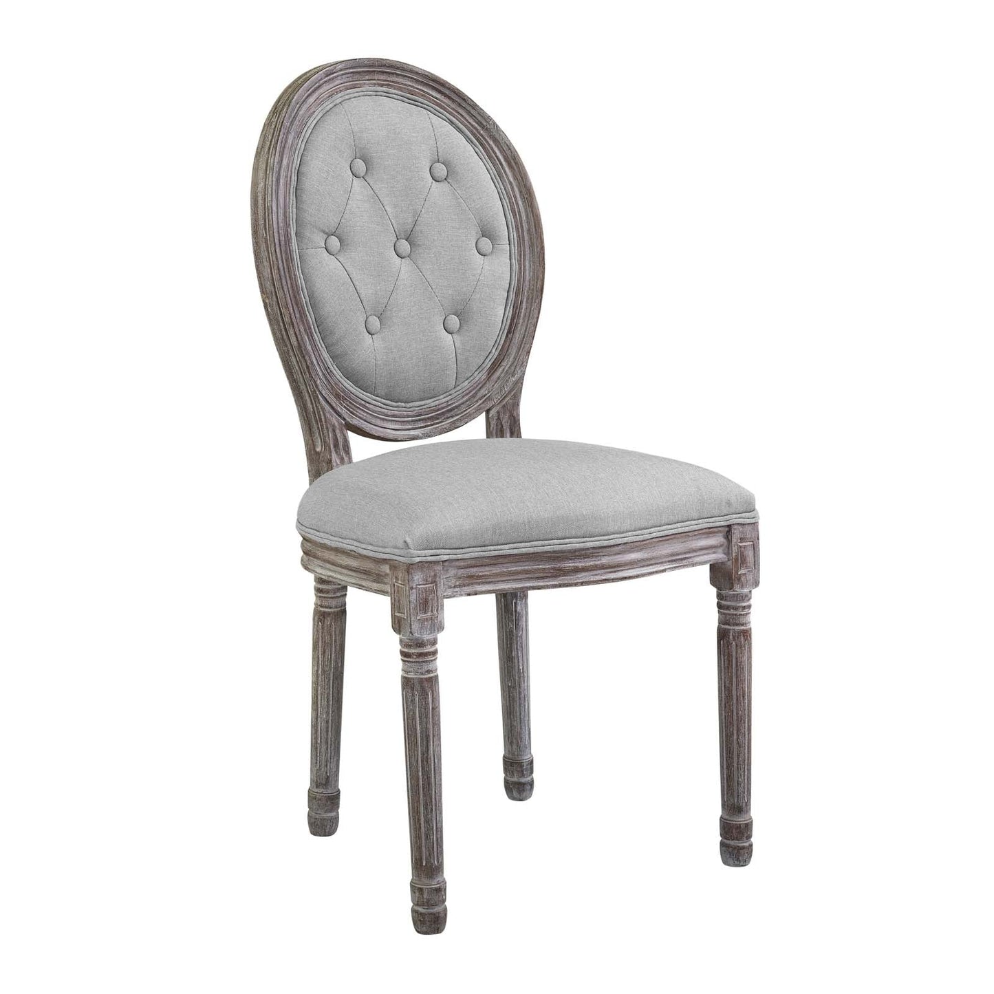 Arise Vintage French Upholstered Fabric Dining Side Chair by Modway