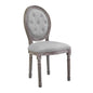 Arise Vintage French Upholstered Fabric Dining Side Chair by Modway