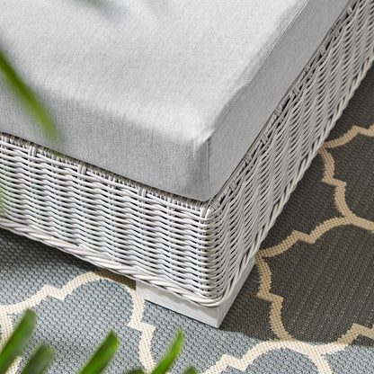 Conway Sunbrella¨ Outdoor Patio Wicker Rattan Ottoman by Modway