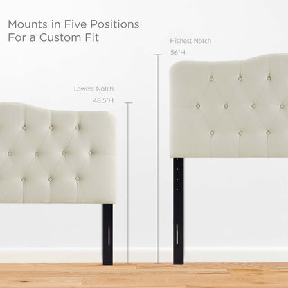 Annabel Upholstered Fabric Queen Headboard by Modway