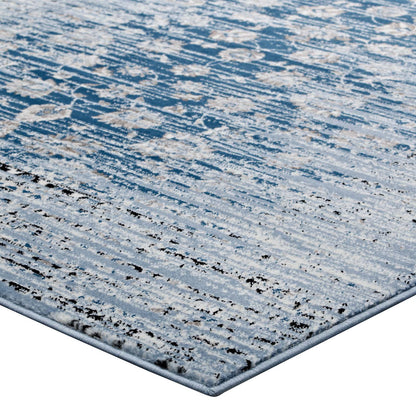 Chiara Distressed Floral Lattice Contemporary 8x10 Area Rug by Modway