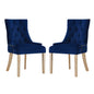 Pose Performance Velvet Dining Chair Set of 2 by Modway