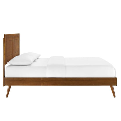 Marlee Wood King Platform Bed With Splayed Legs by Modway