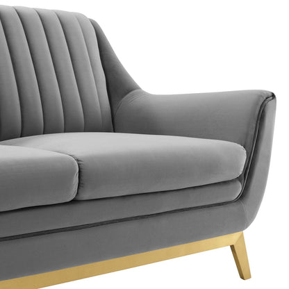 Winsome Channel Tufted Performance Velvet Loveseat by Modway