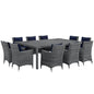 Summon 11 Piece Outdoor Patio Sunbrella¨ Dining Set by Modway