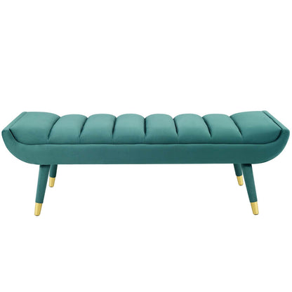 Guess Channel Tufted Performance Velvet Accent Bench by Modway