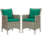 Conduit Outdoor Patio Wicker Rattan Dining Armchair Set of 2 by Modway