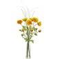 Poppy and Grass Artificial Arrangement