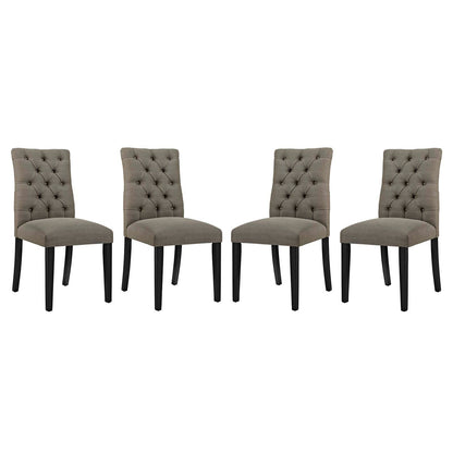 Duchess Fabric Dining Chair Set of 4 by Modway