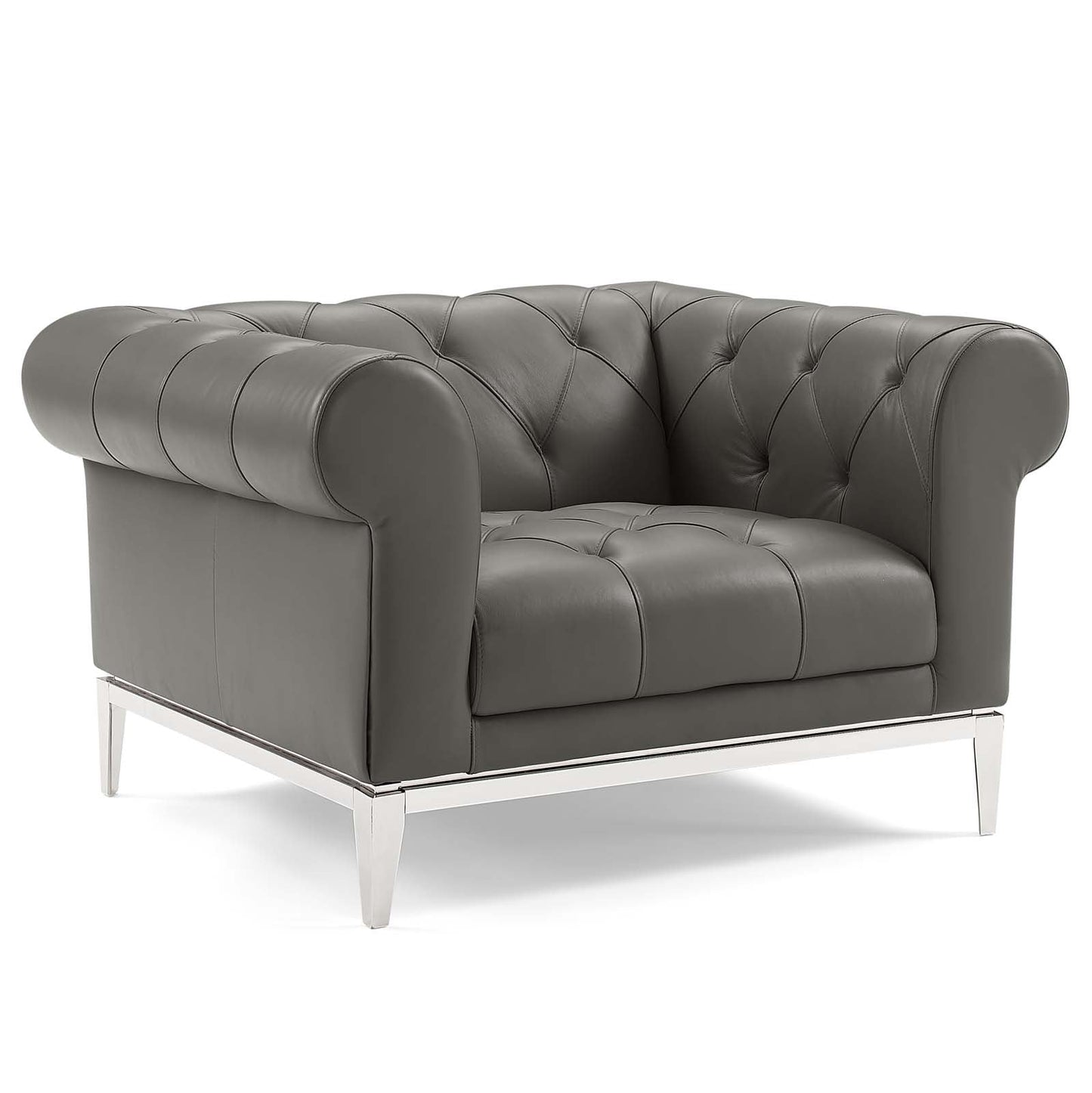 Idyll 3 Piece Tufted Upholstered Leather Set by Modway