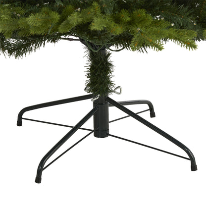 7.5' Belgium Fir 'Natural Look' Artificial Christmas Tree w/ 550 Clear LED Light