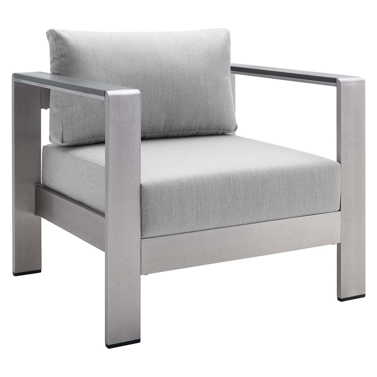 Shore 4 Piece Sunbrella¨ Fabric Outdoor Patio Aluminum Set by Modway