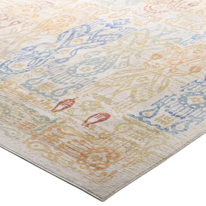 Solimar Distressed Southwestern Aztec 4x6 Area Rug by Modway