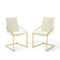 Pitch Performance Velvet Dining Armchair Set of 2 by Modway