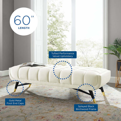 Adept 60" Performance Velvet Bench by Modway