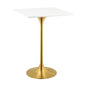 Lippa 28" Square Wood Bar Table by Modway