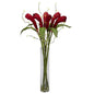 Ginger w/Cylinder Vase Silk Flower Arrangement